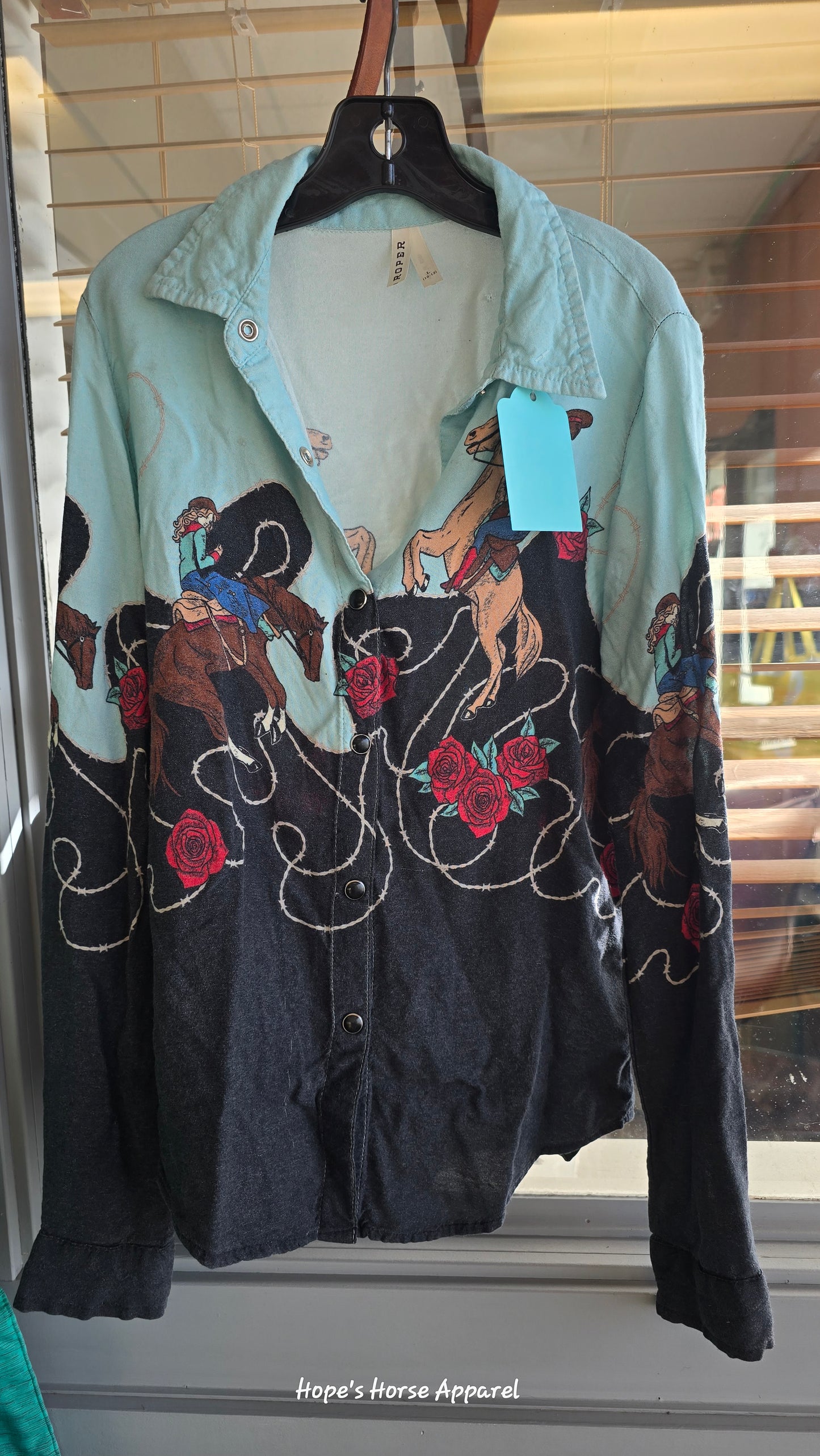 Roper Youth Western Shirt, 10-12
