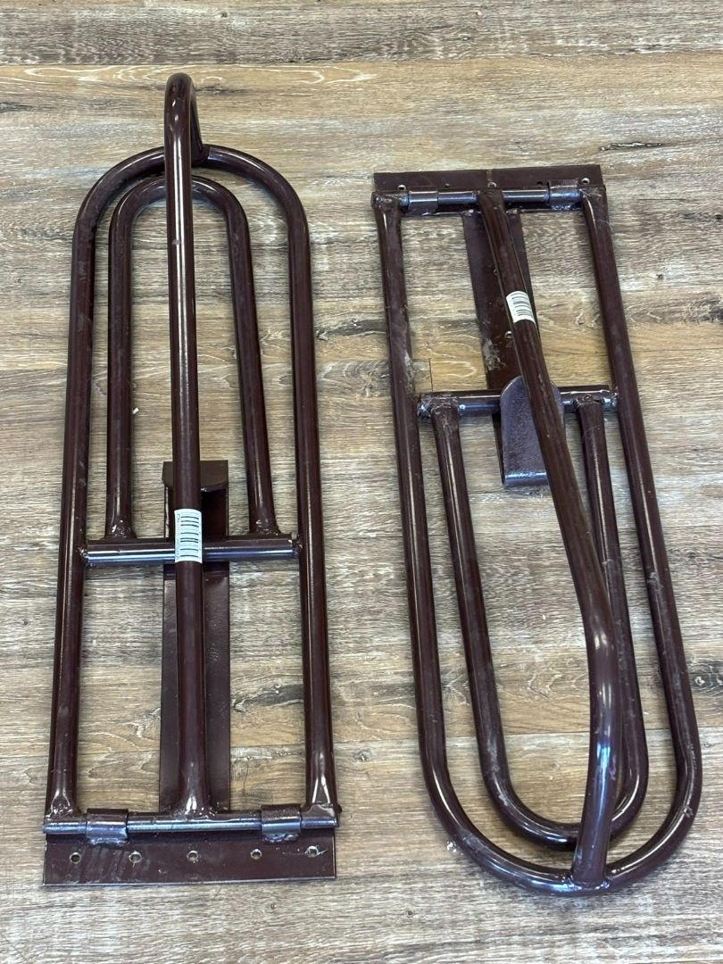 Brown Wall mount saddle racks
