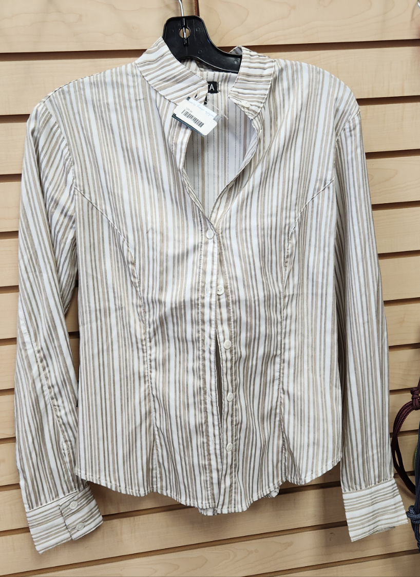Beige & White Show Shirt