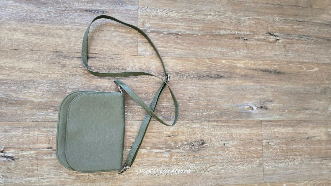 sage green purse