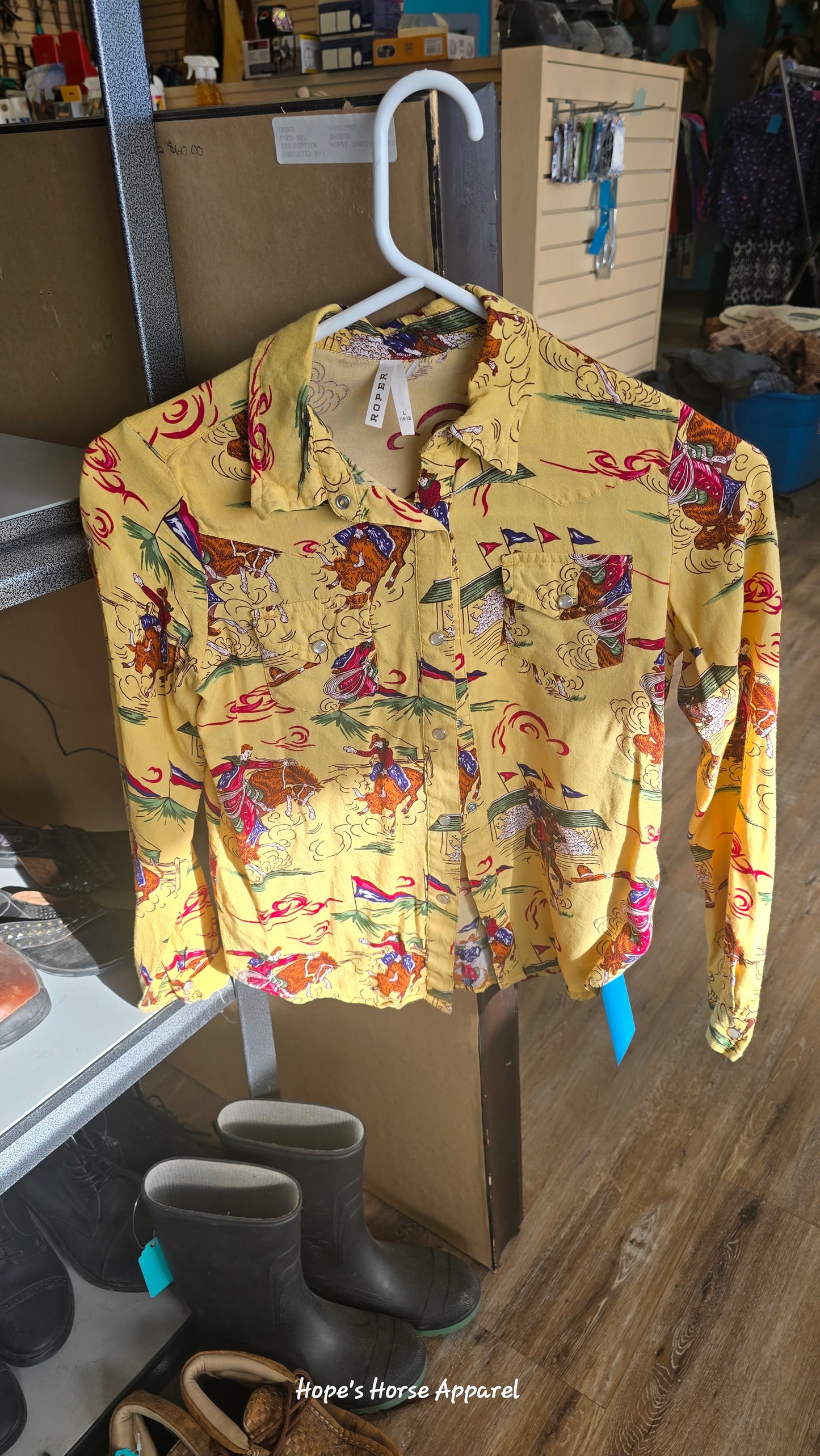 Roper Youth Western Shirt, 10//12