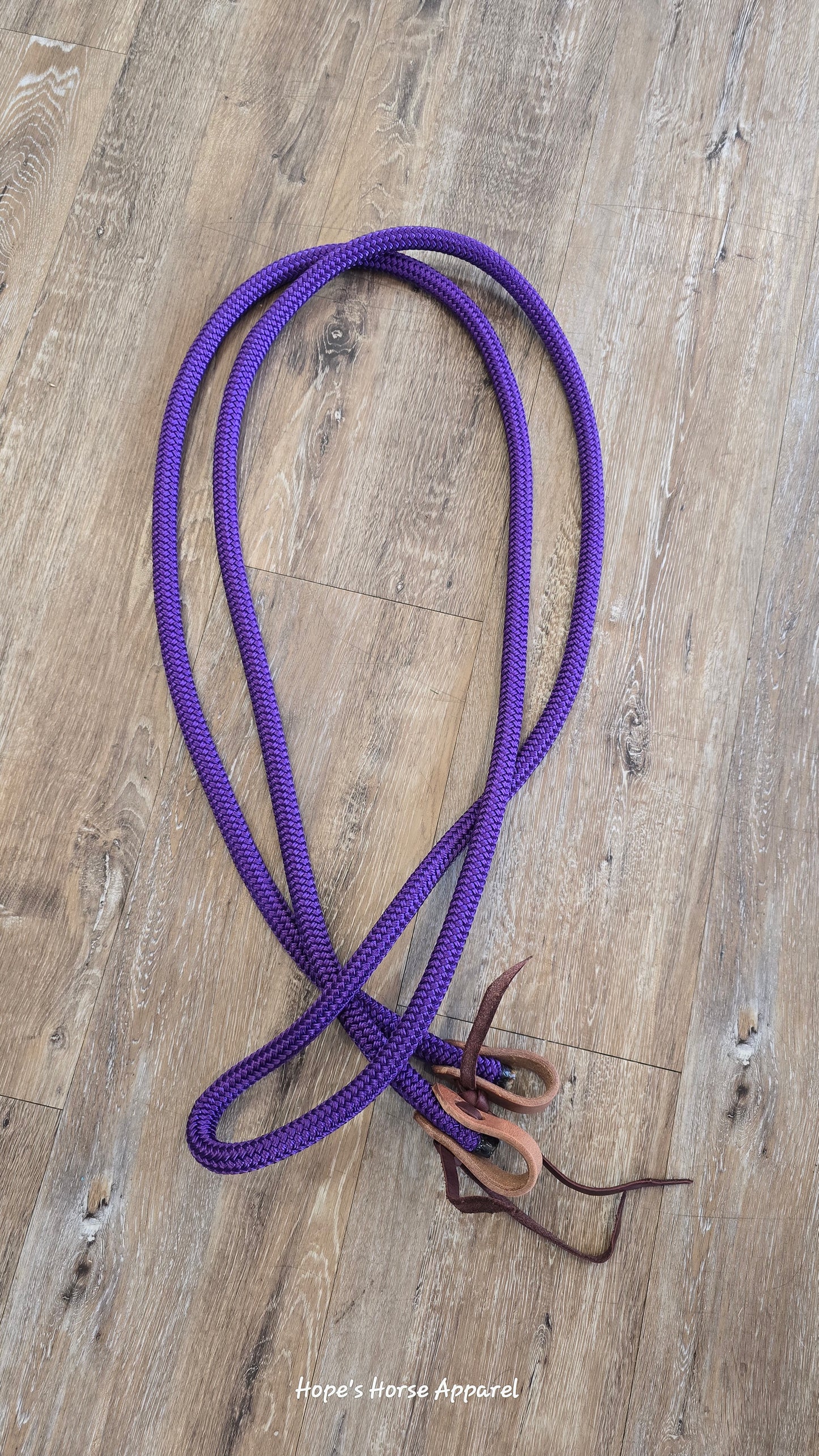 Purple Hope's Horse Apparel Looped Reins, 10'