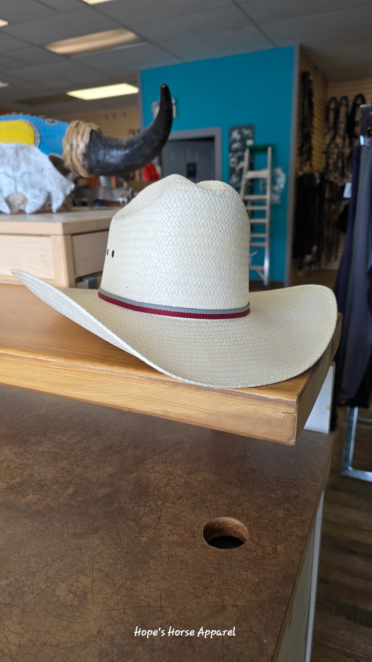 Larry Mahan Straw Hat, 6 7/8