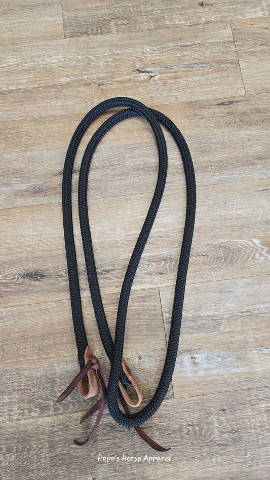 Hope's Horse Apparel Looped Reins, 8'