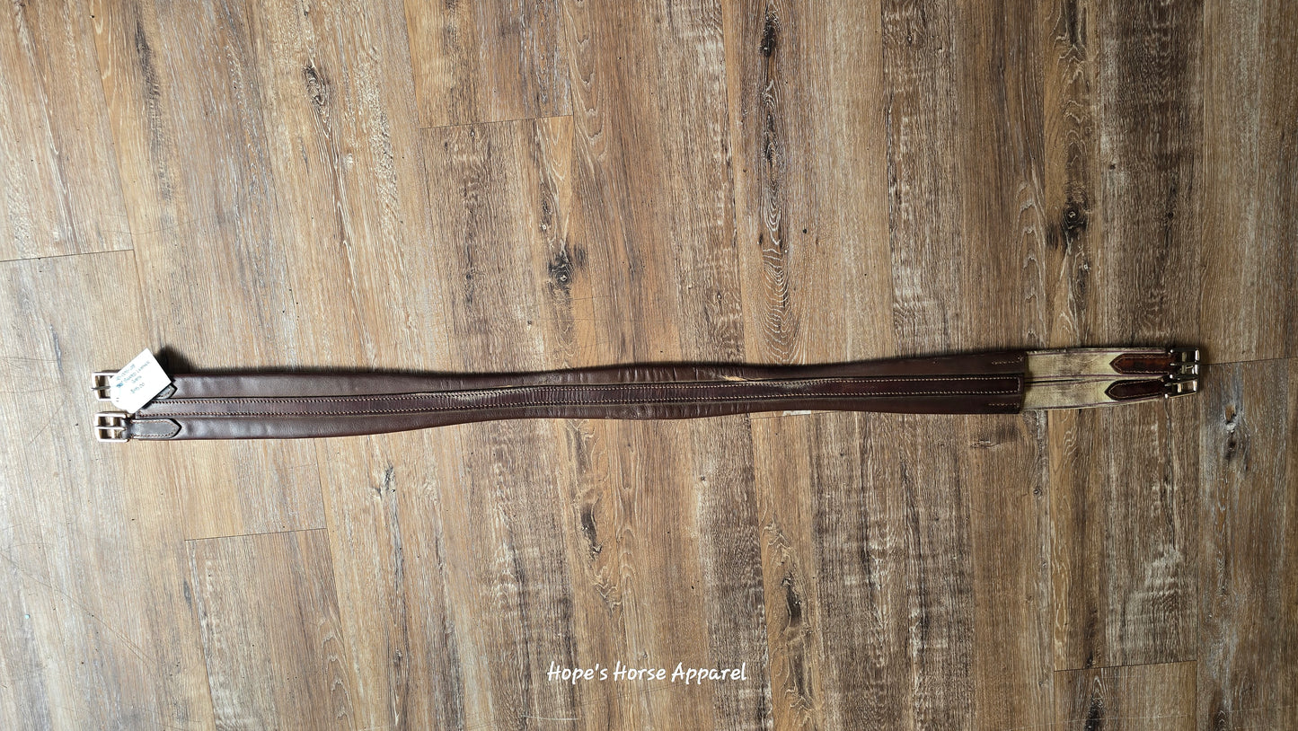 Leather Shaped Girth, 50"