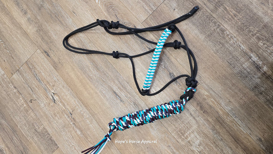 Hope's Horse Apparel Rope Halter with Braided Noseband