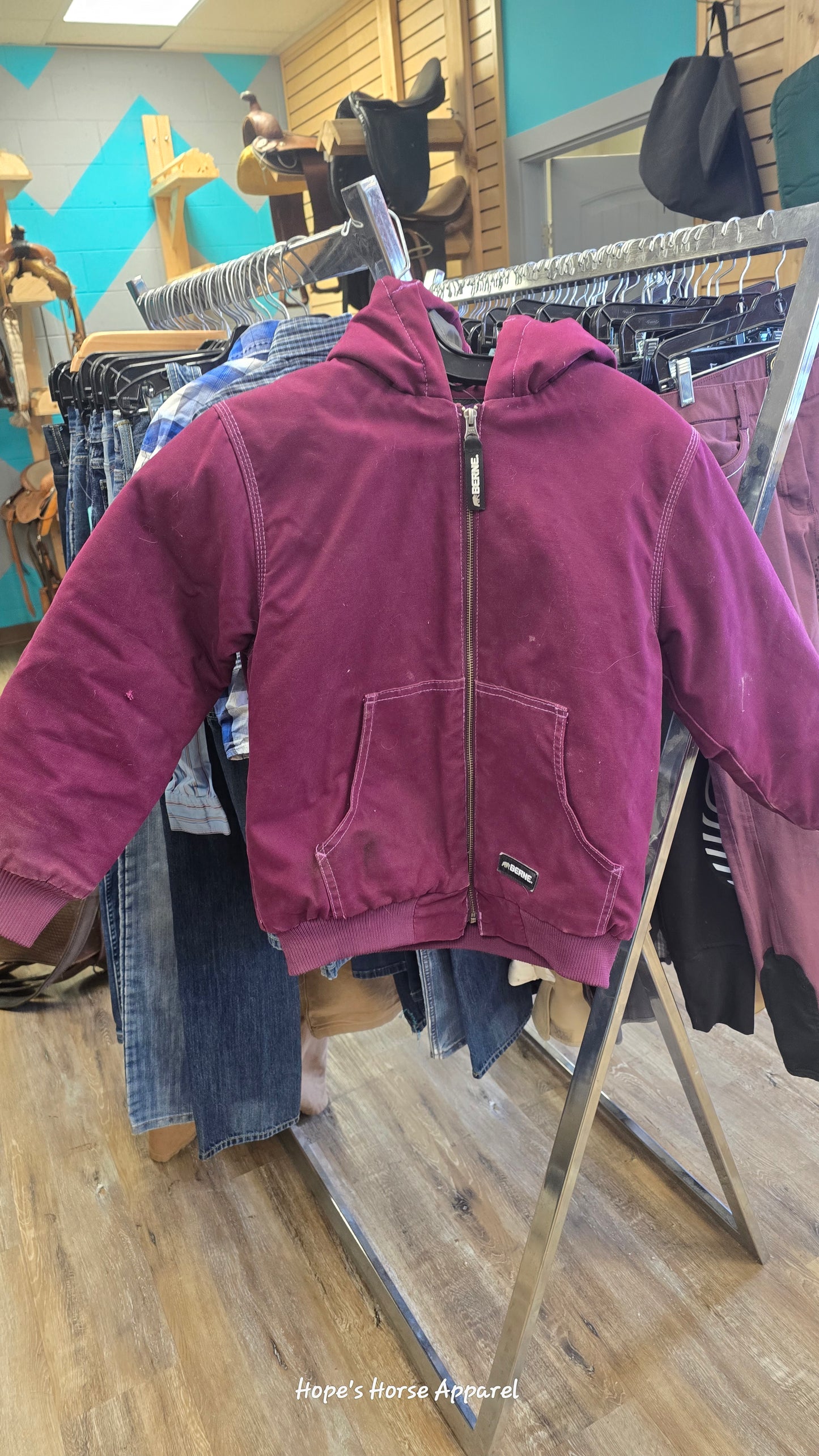 Purple Berne Youth Jacket, Medium