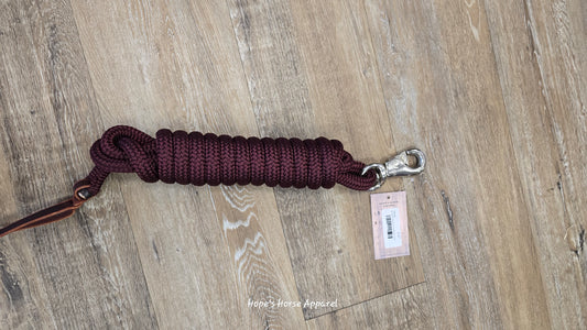 Burgundy Hope's Horse Apparel Training Lead, 11.5"