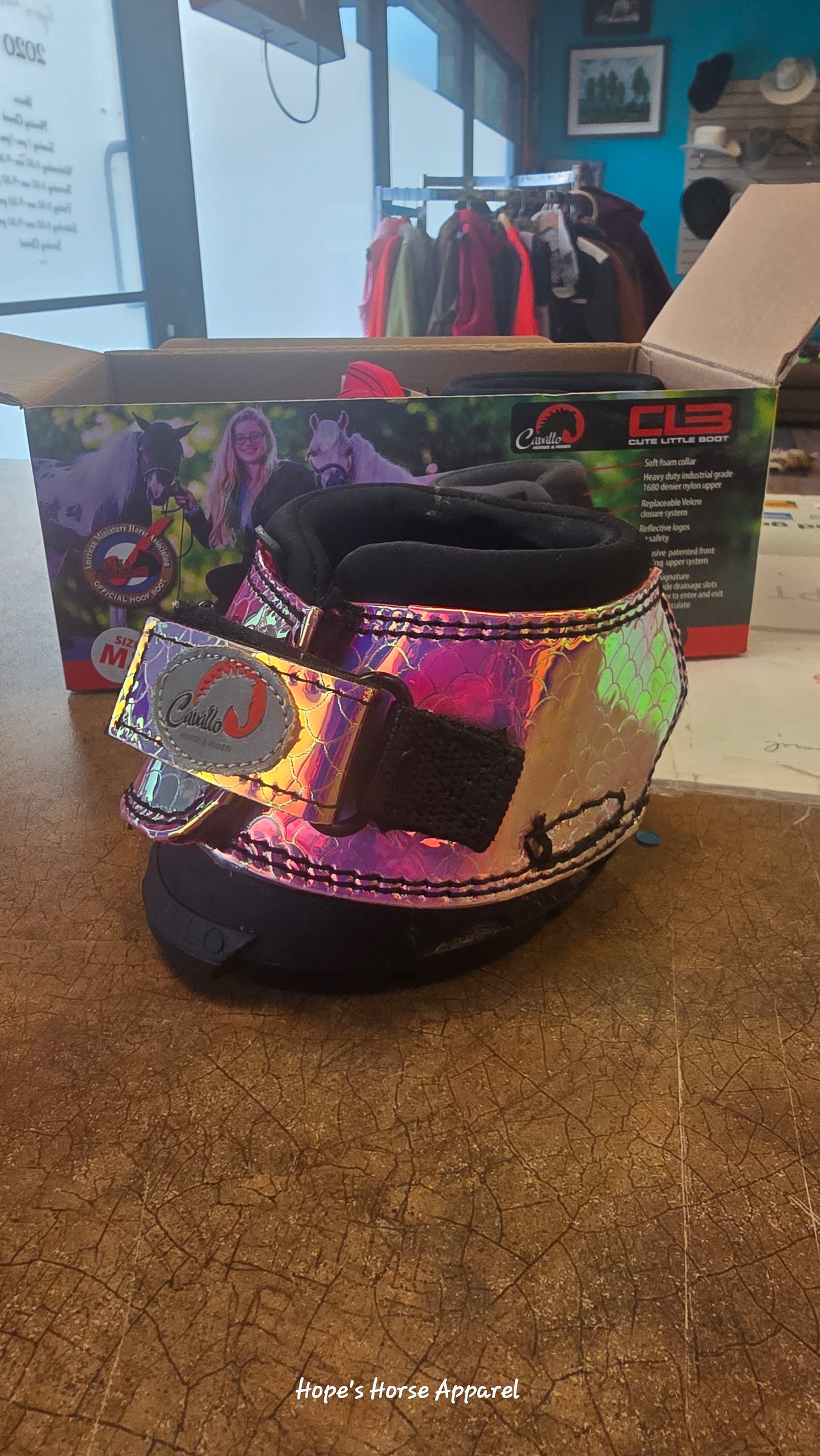 Unicorn Pink Cavallo CLB Mini Hoof Boots, M3