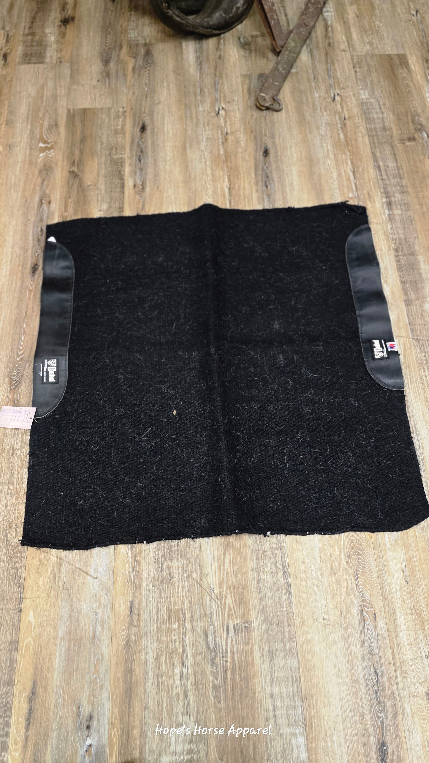 Black Wool Saddle Blanket