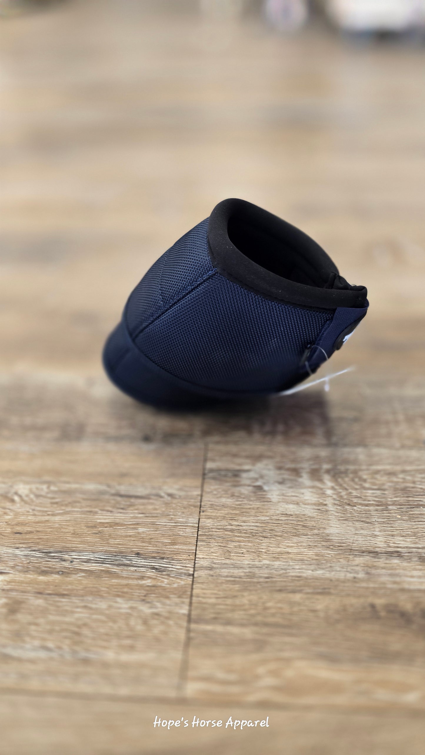 Blue TGW Riding Brand New No Turn Bell Boots, Large