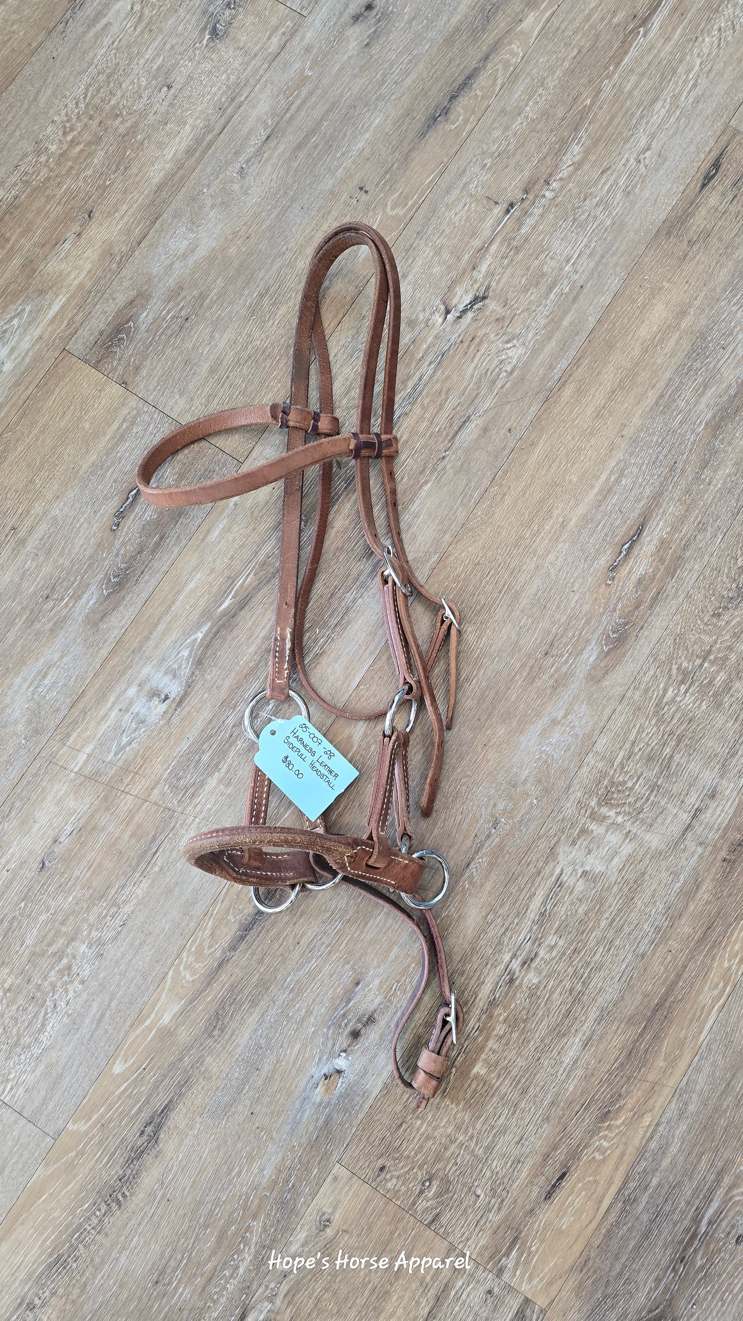 Harness Leather Sidepull Bridle