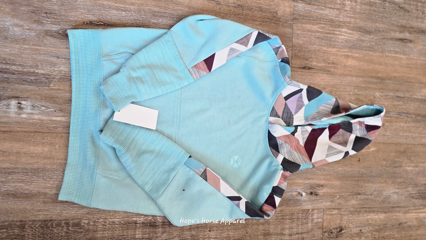 Turquoise Hooey Hoody, Medium