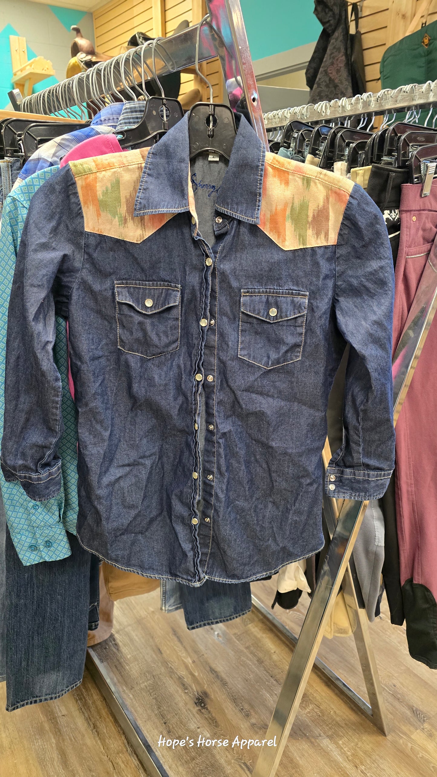 Sherry Cervi Girls Western Shirt, Large