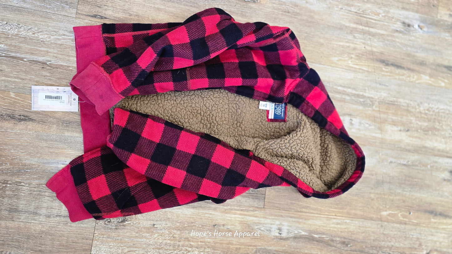 Red Plaid Children's Place Flannel Jacket, Medium