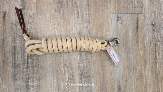 Beige Hope's Horse Apparel Training Lead, 12.5"
