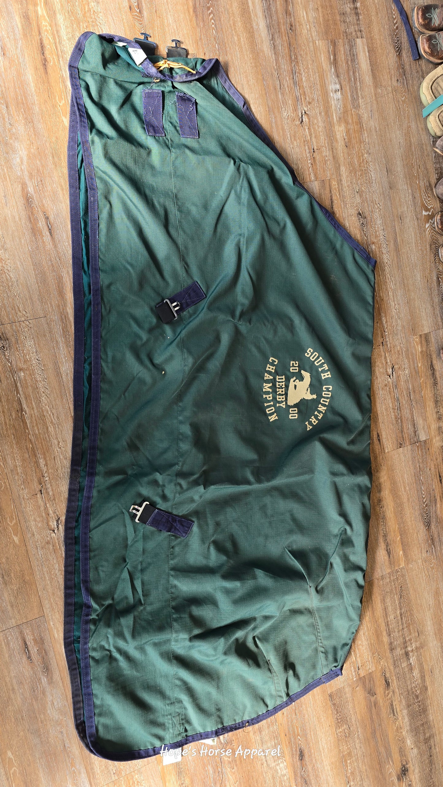 Green Lined Stable Sheet, 78"