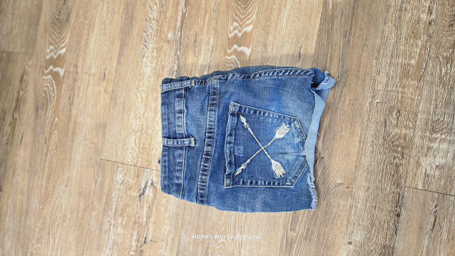 Cowgirl Tuff Jean Shorts, 27