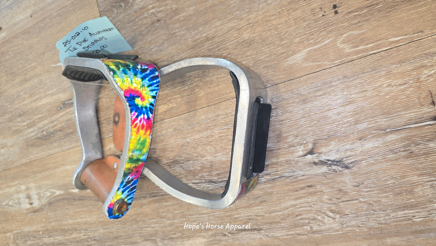 Tie Dye Aluminum Stirrups
