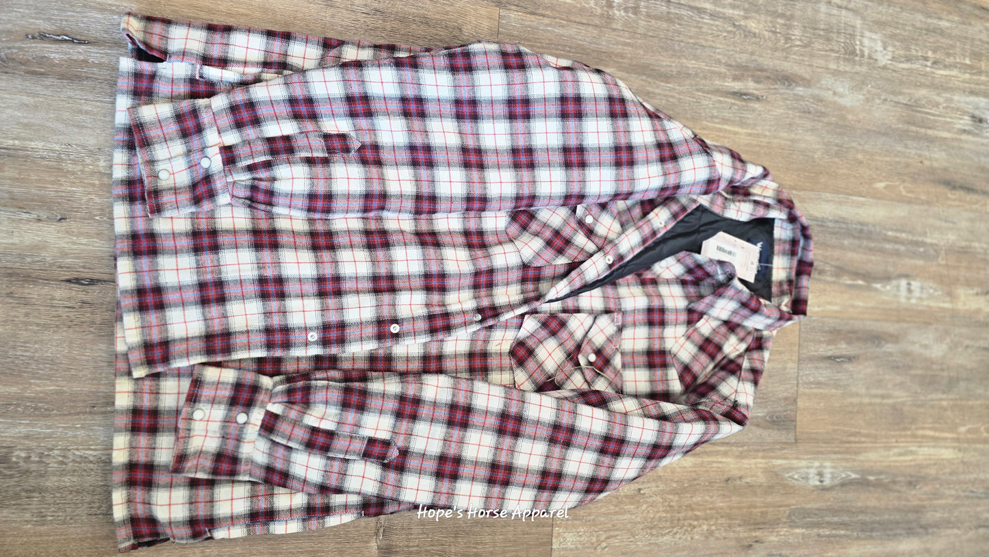 Wrangler Flannel Jacket, Large