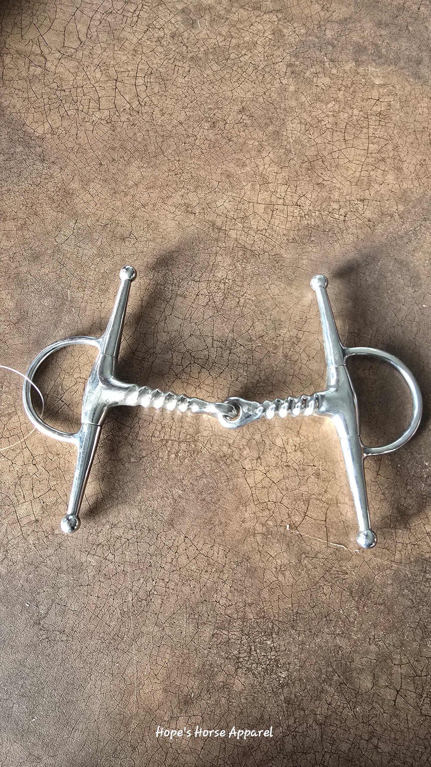 Corkscrew full cheek bit, 5.25"