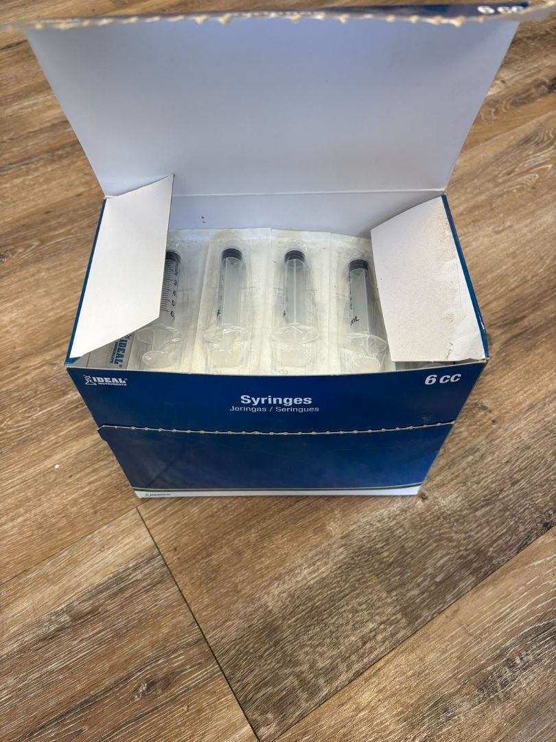 Box of syringes