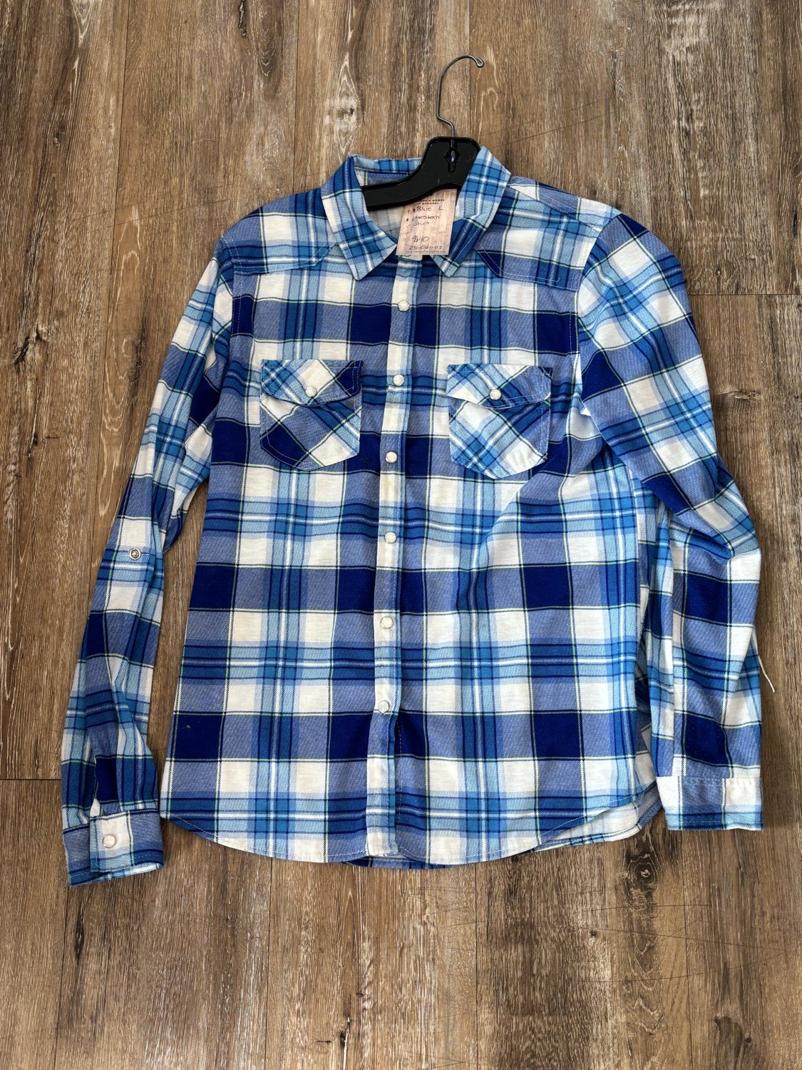 Blue Roper Western Shirt, Medium