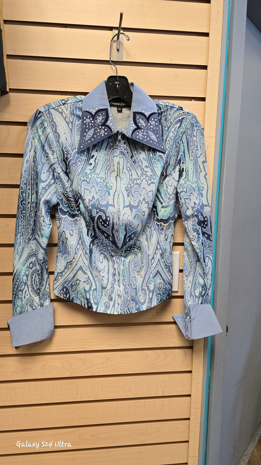 Blue Hobby Horse Show Shirt, Medium