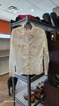 White Panhandle Western Shirt, Large
