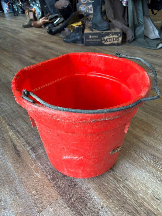 various  water/grain buckets