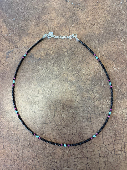 black. blue,purple Hope's Horse Apparel Beaded Necklace