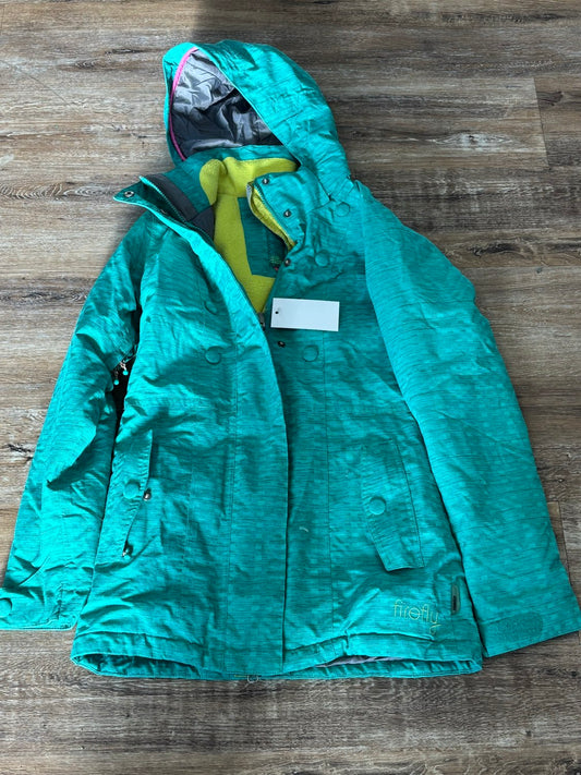 Turquoise Firefly Winter Jacket, xs