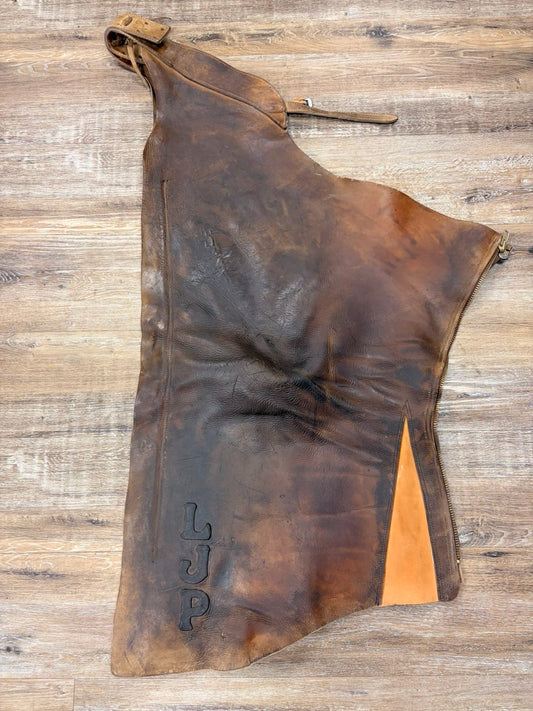 Brown  bull hide chaps