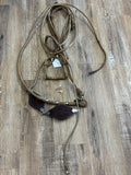 Peruvian Rawhide Halter, lead, noseband and eye piece