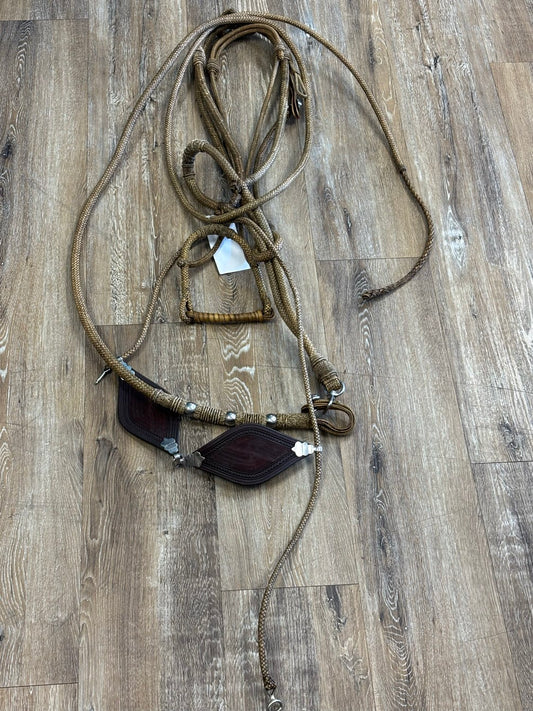 Peruvian Rawhide Halter, lead, noseband and eye piece