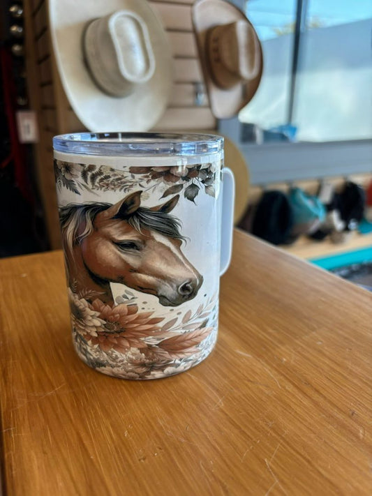Hope's Horse Apparel custom made travel mug