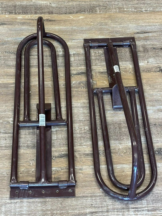 Brown  Wall mount saddle racks