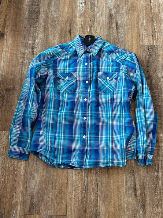 Blue Passport Western Shirt, Large