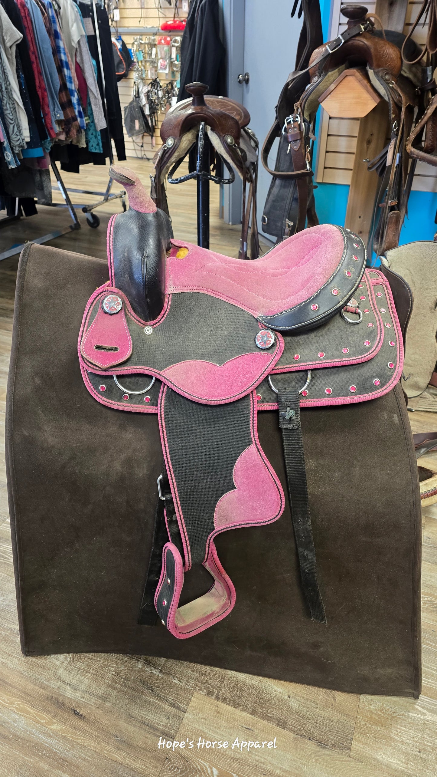 Pink  Kids Pony Saddle