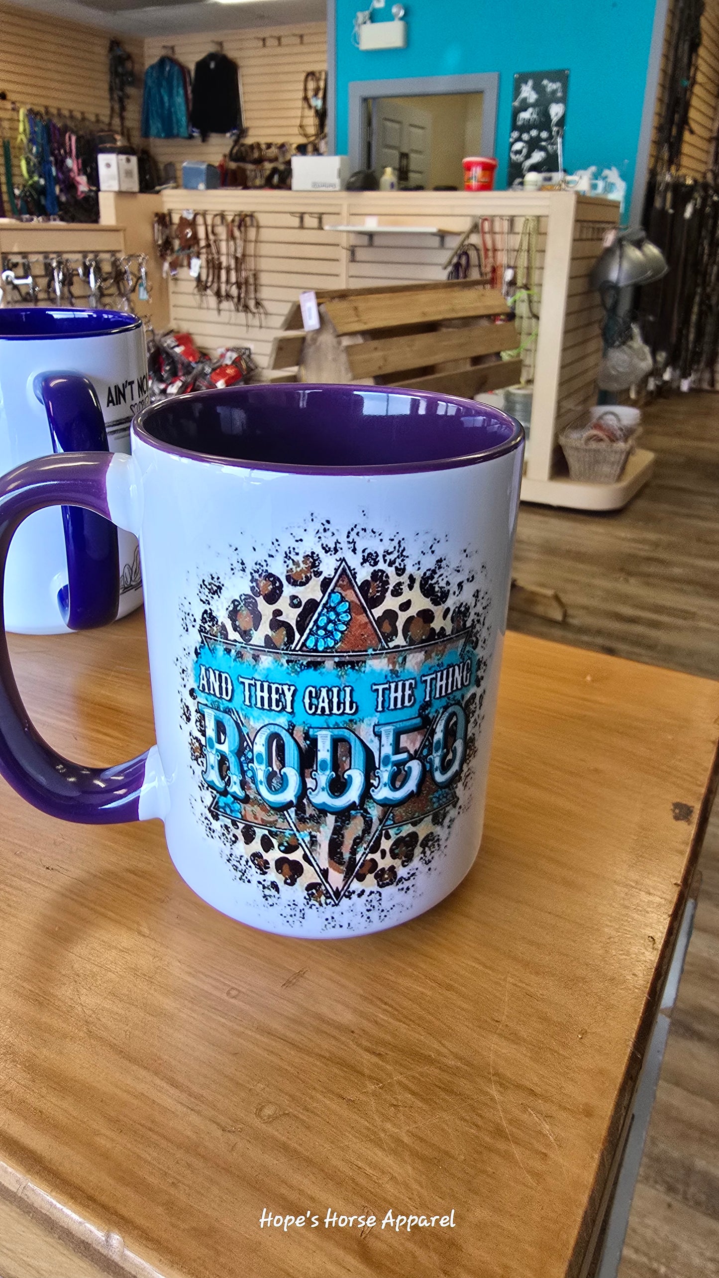 Hope's Horse Apparel custom made mug