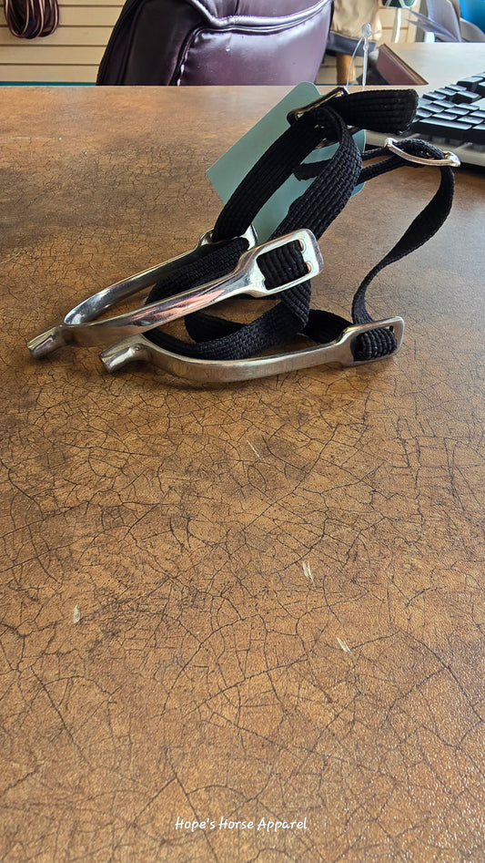 English Spurs with Straps