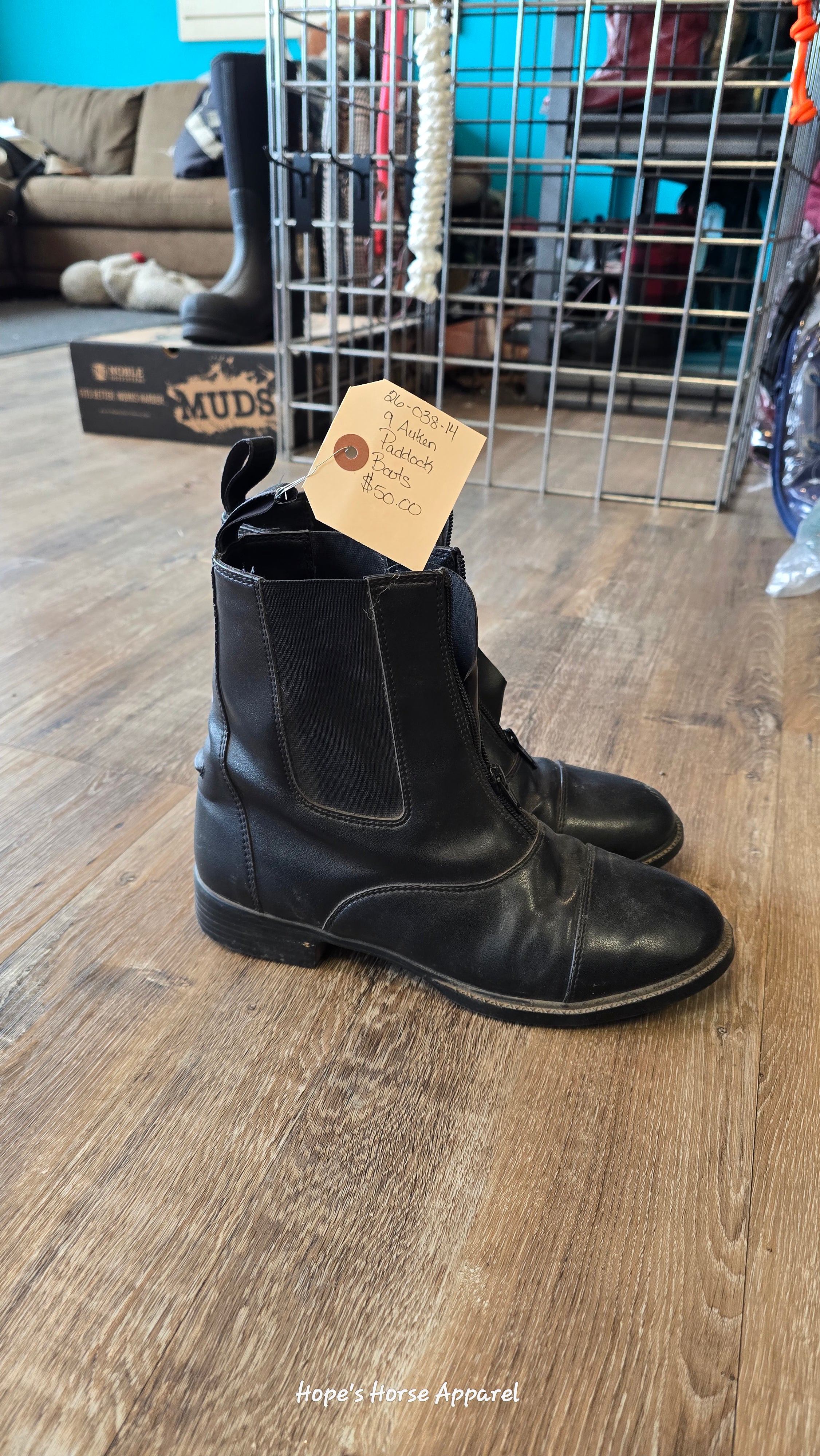 Auken Paddock Boots, 9
