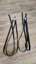 Black  English Stirrup Leathers