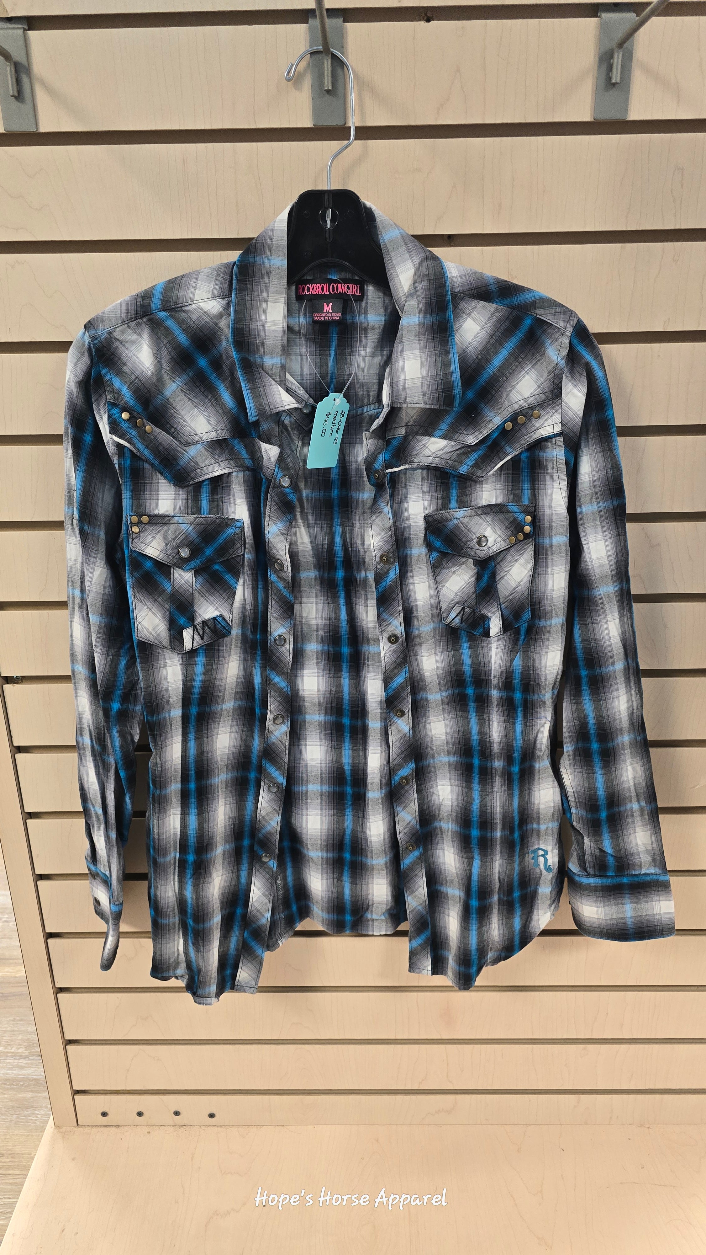 Rock & Roll Western Shirt, M