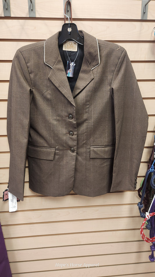 Brown Equine Coutre Show Jacket, 14