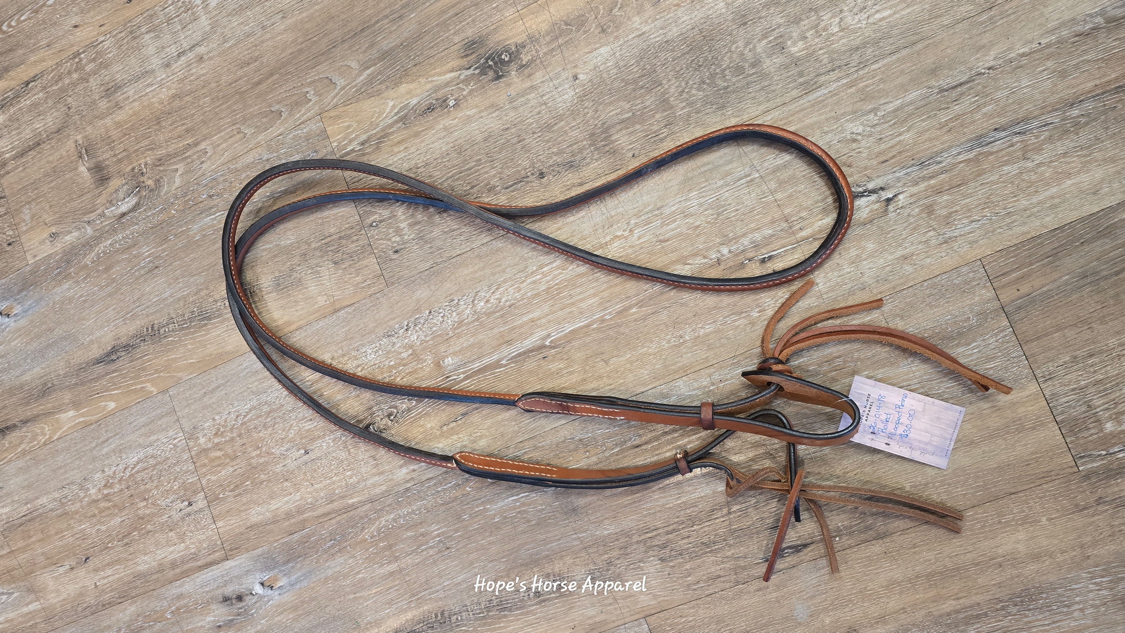 Rolled Looped Reins
