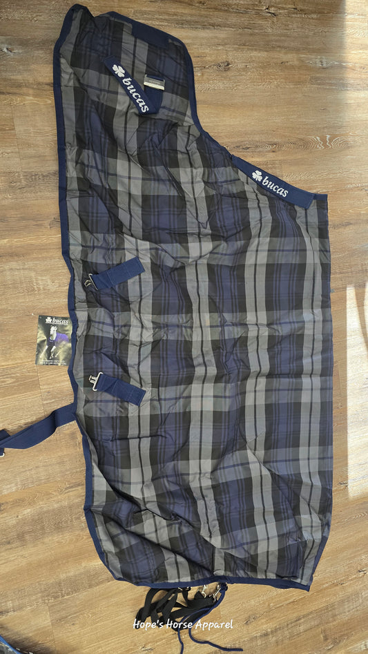 Plaid Bucas Stable Light Rain Sheet, 69"