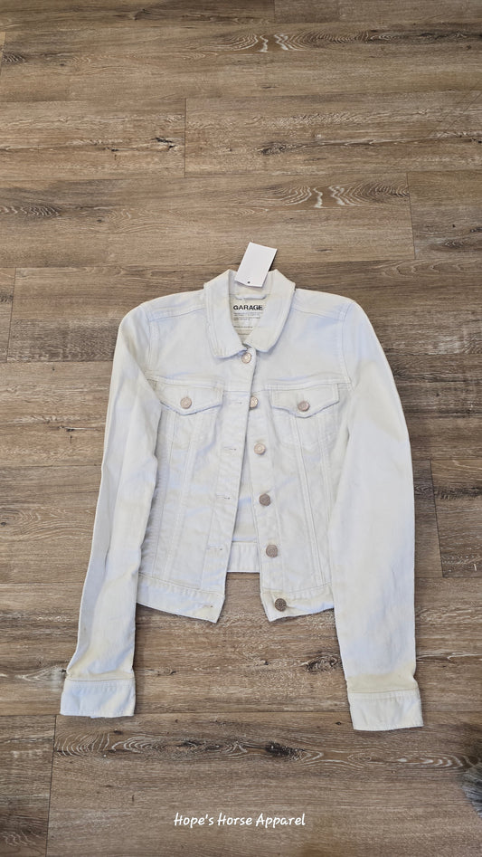 White  Jean Jacket, Small