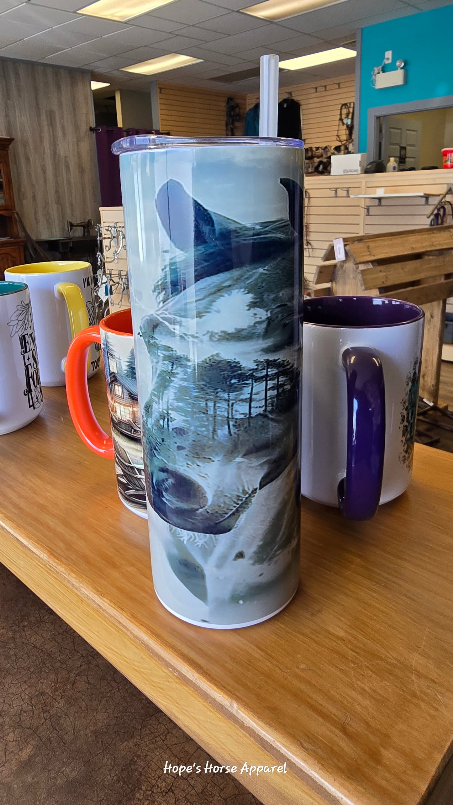 Hope's Horse Apparel Custom made tumbler