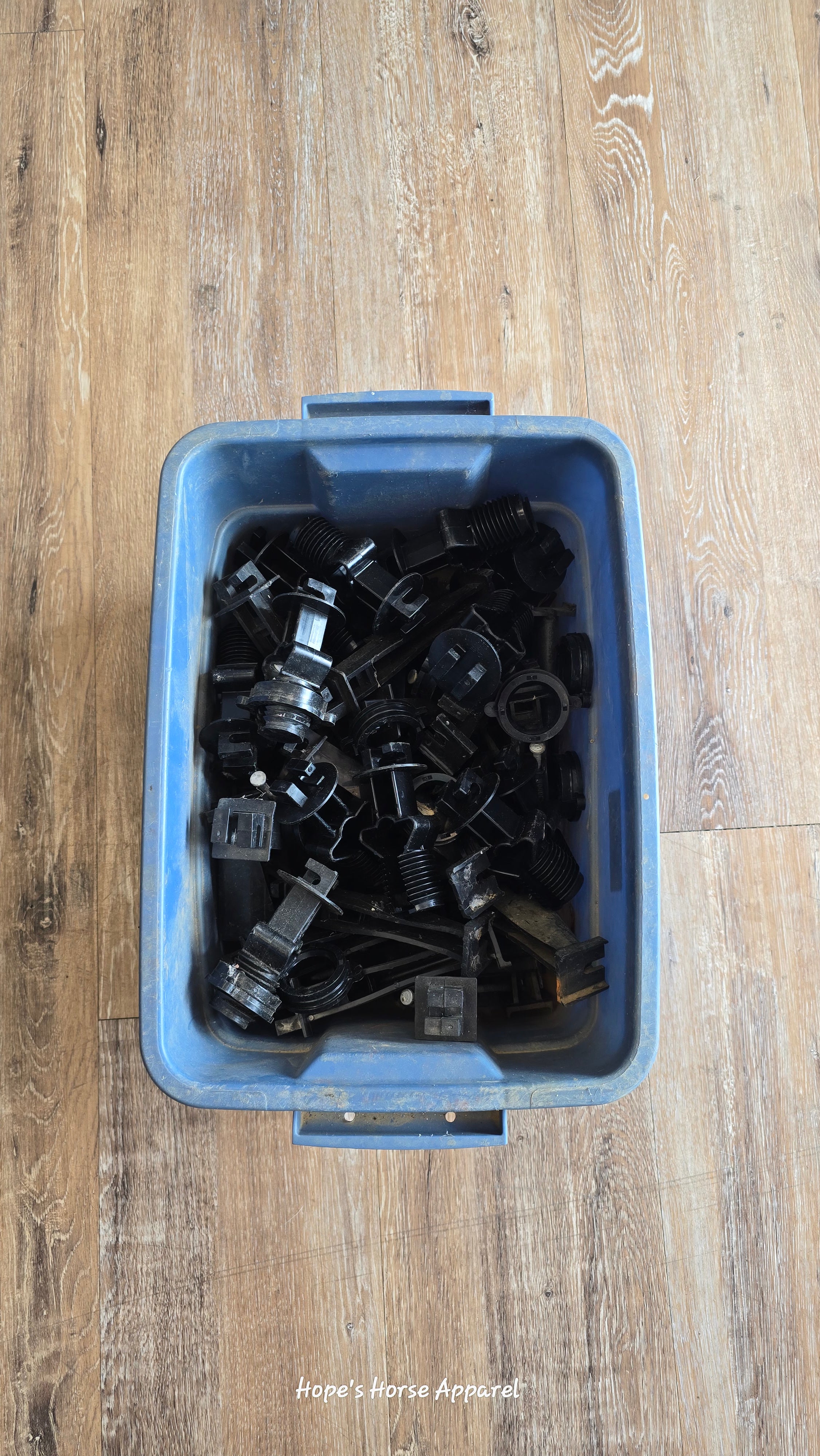 Bin of Fencing Insulators